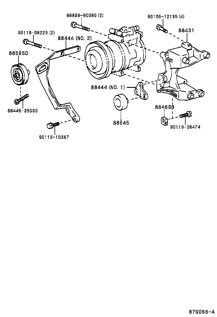  LAND CRUISER 90 |  HEATING AIR CONDITIONING COMPRESSOR