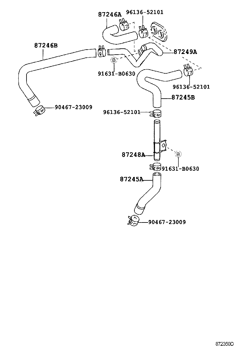  LAND CRUISER 100 |  HEATING AIR CONDITIONING WATER PIPING