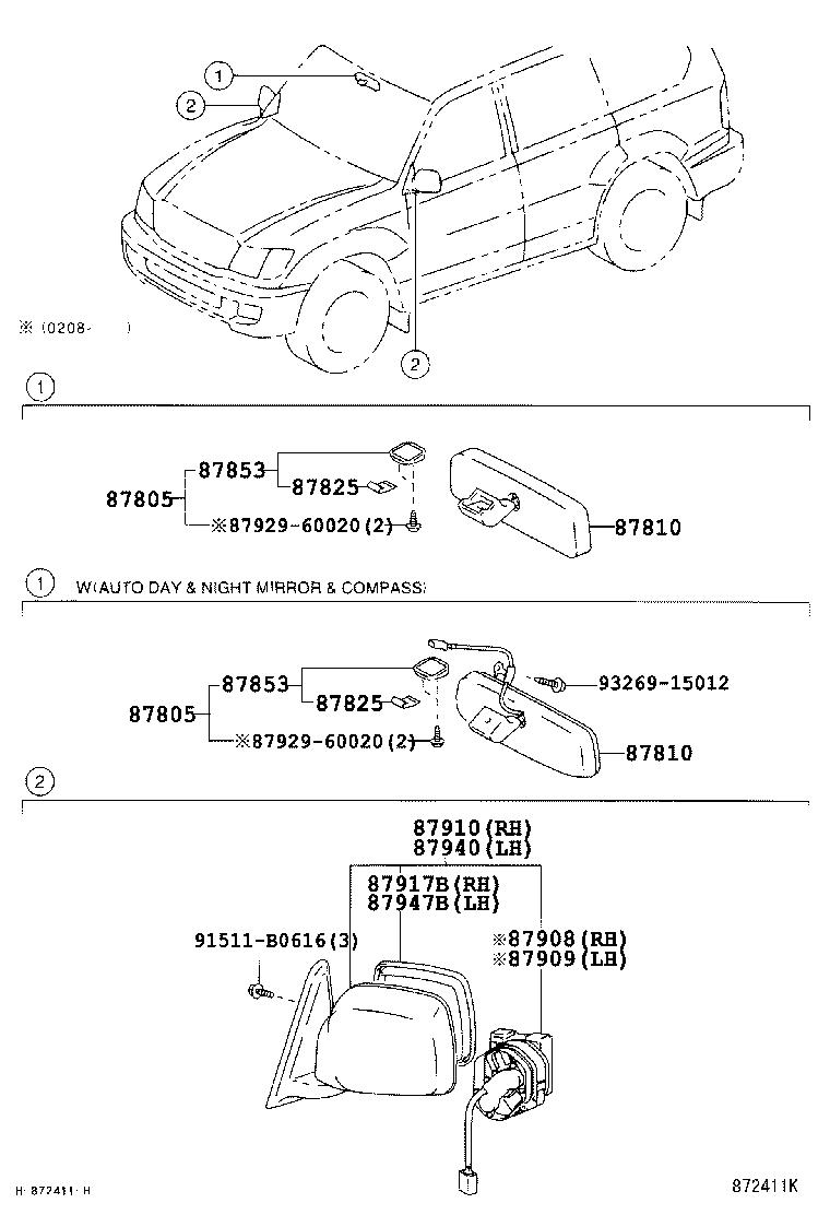  LAND CRUISER 100 |  MIRROR