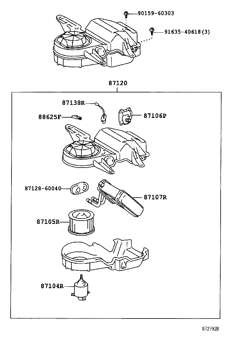  LAND CRUISER 100 |  HEATING AIR CONDITIONING HEATER UNIT BLOWER