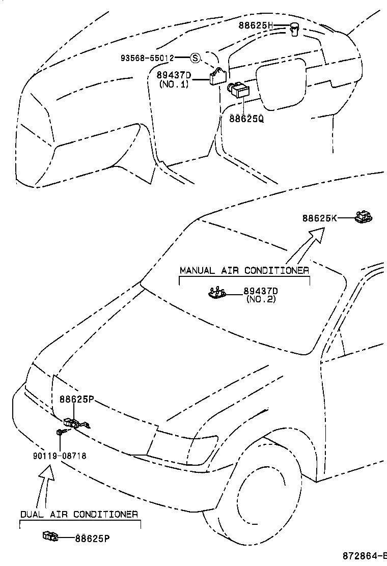  LAND CRUISER 100 |  HEATING AIR CONDITIONING CONTROL AIR DUCT