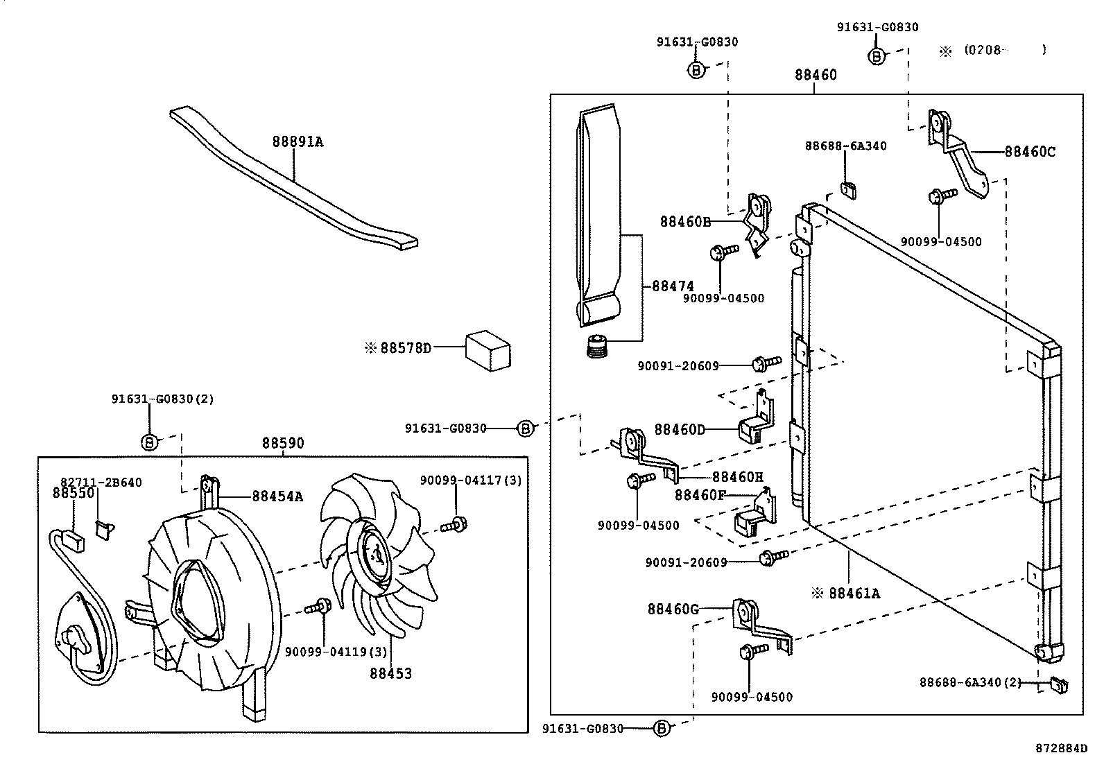  LAND CRUISER 100 |  HEATING AIR CONDITIONING COOLER PIPING