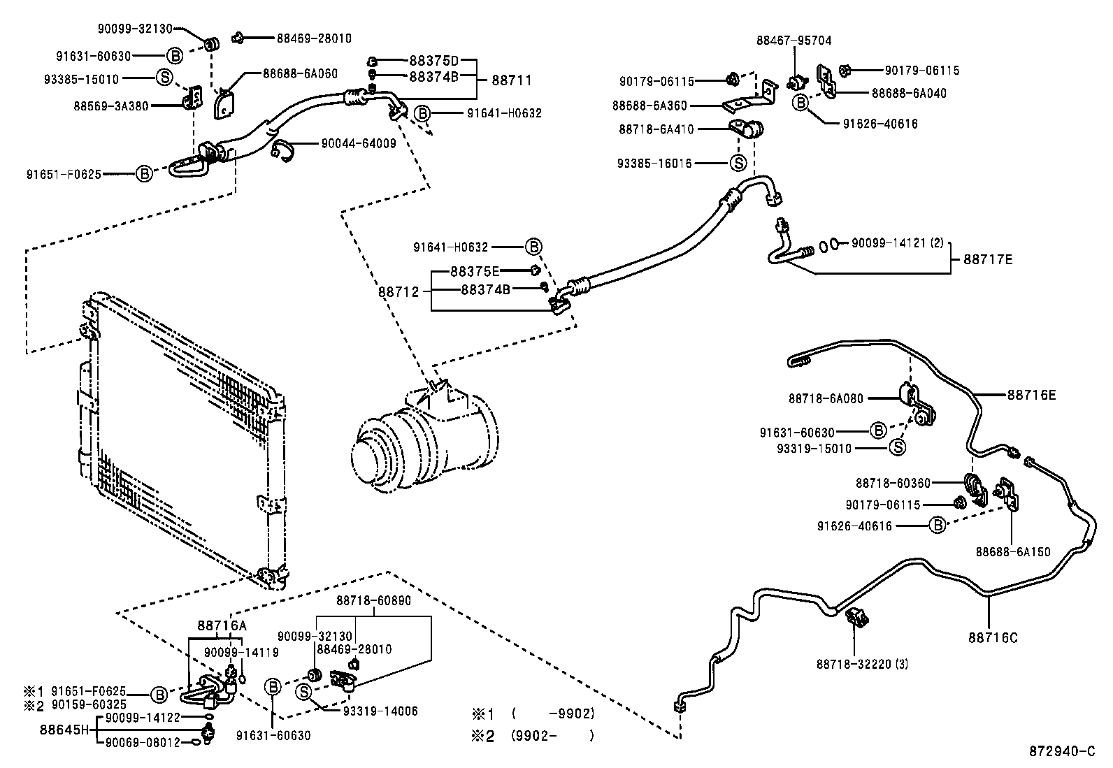  LAND CRUISER 100 |  HEATING AIR CONDITIONING COOLER PIPING