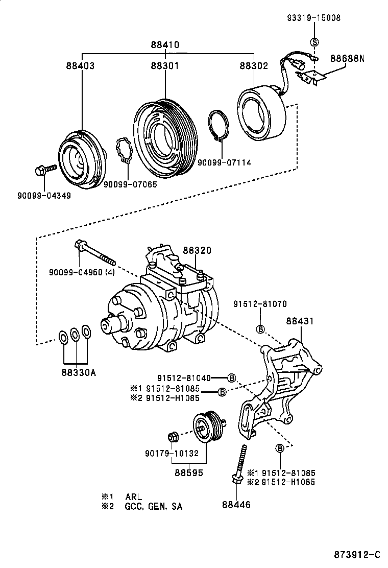  HILUX |  HEATING AIR CONDITIONING COMPRESSOR