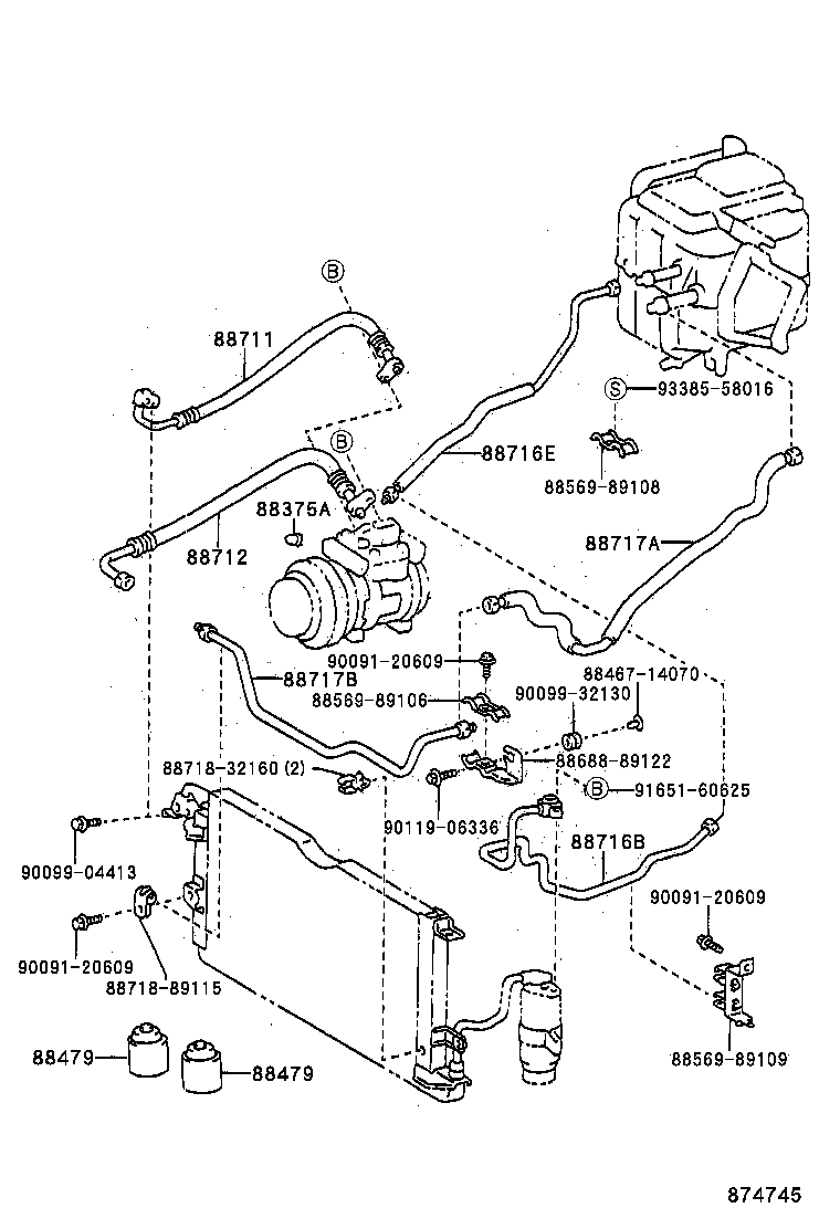  HILUX 2WD |  HEATING AIR CONDITIONING COOLER PIPING