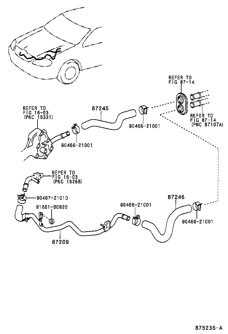  COROLLA |  HEATING AIR CONDITIONING WATER PIPING