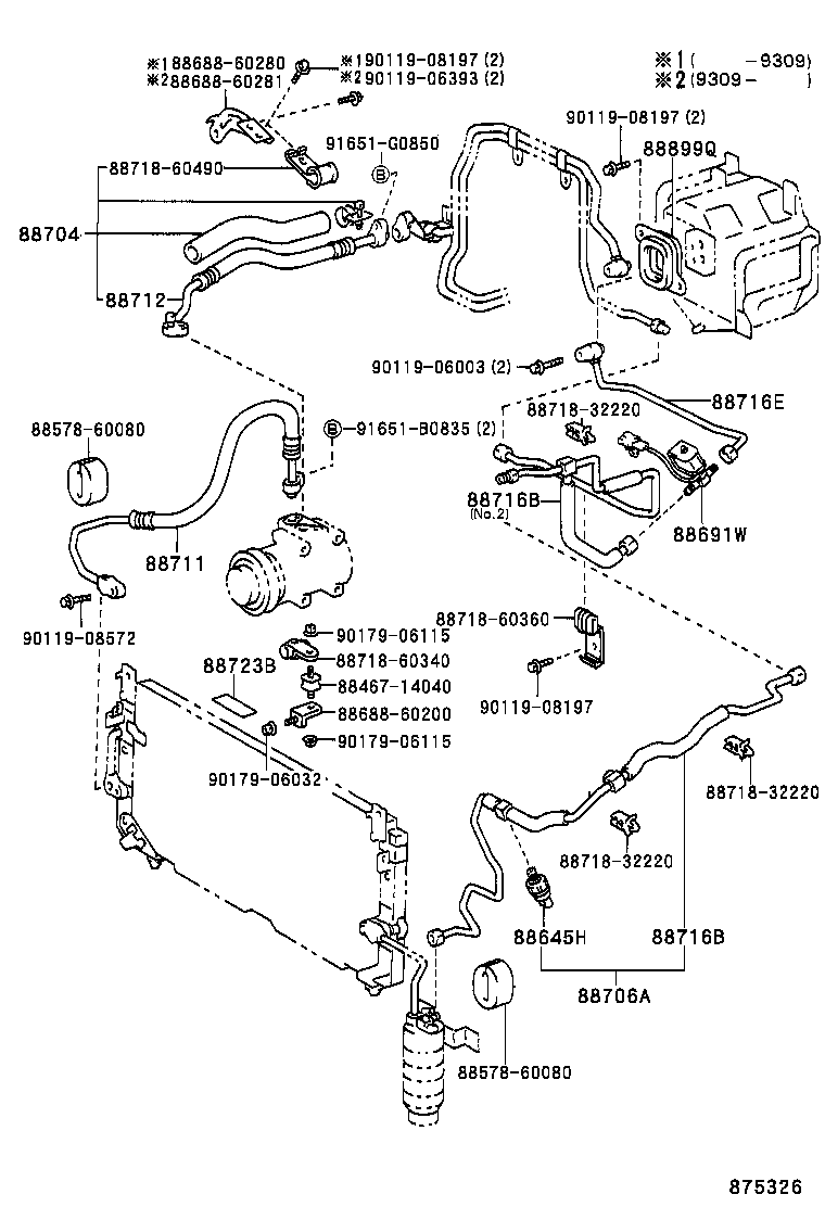  LAND CRUISER 80 |  HEATING AIR CONDITIONING COOLER PIPING