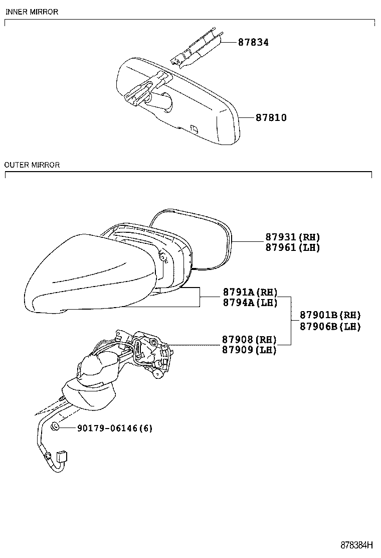  ES240 350 |  MIRROR