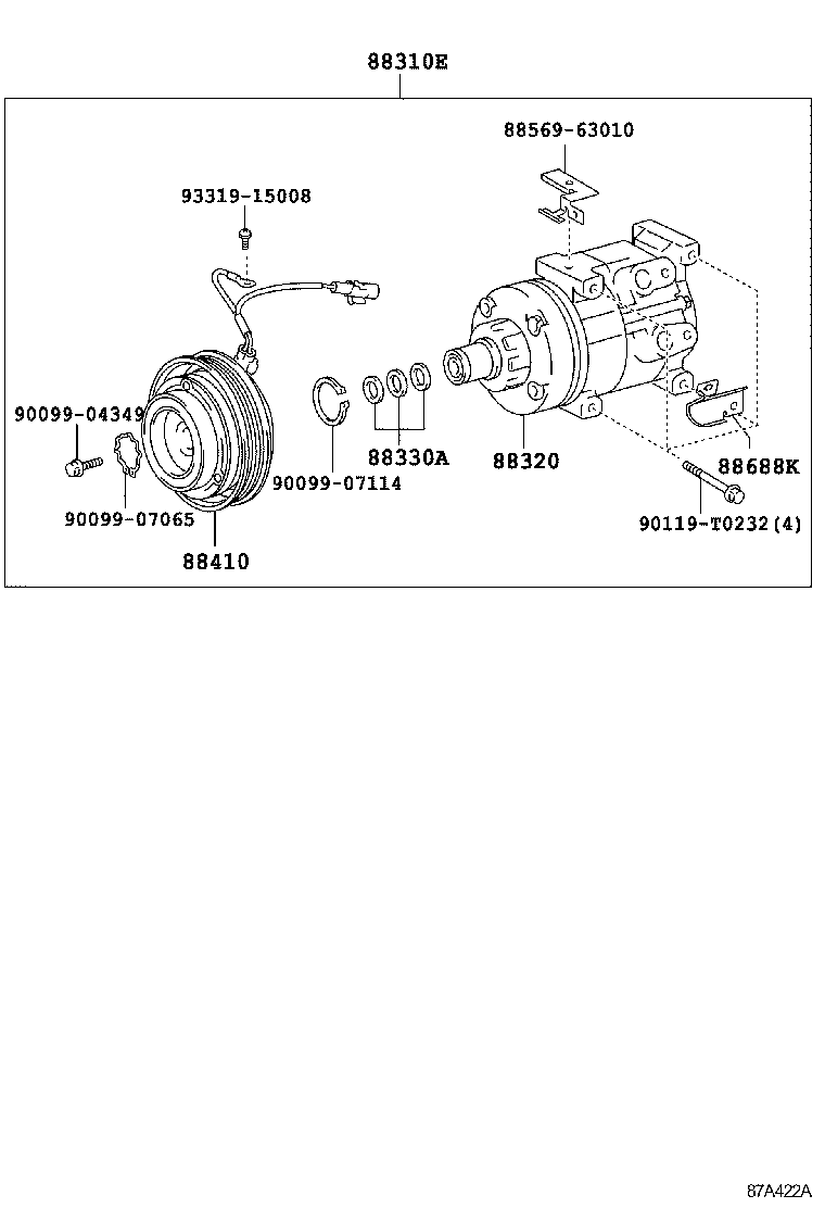  FORTUNER |  HEATING AIR CONDITIONING COMPRESSOR