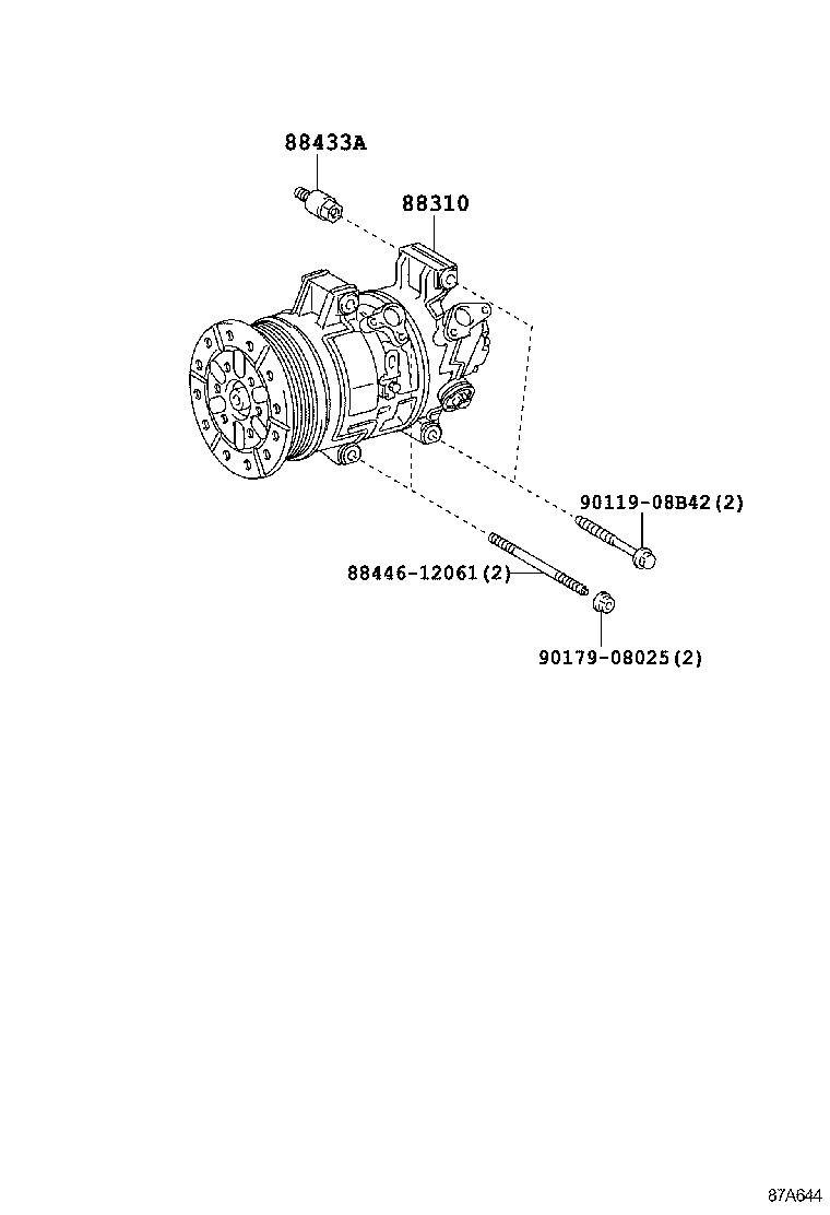  RAV4 |  HEATING AIR CONDITIONING COMPRESSOR