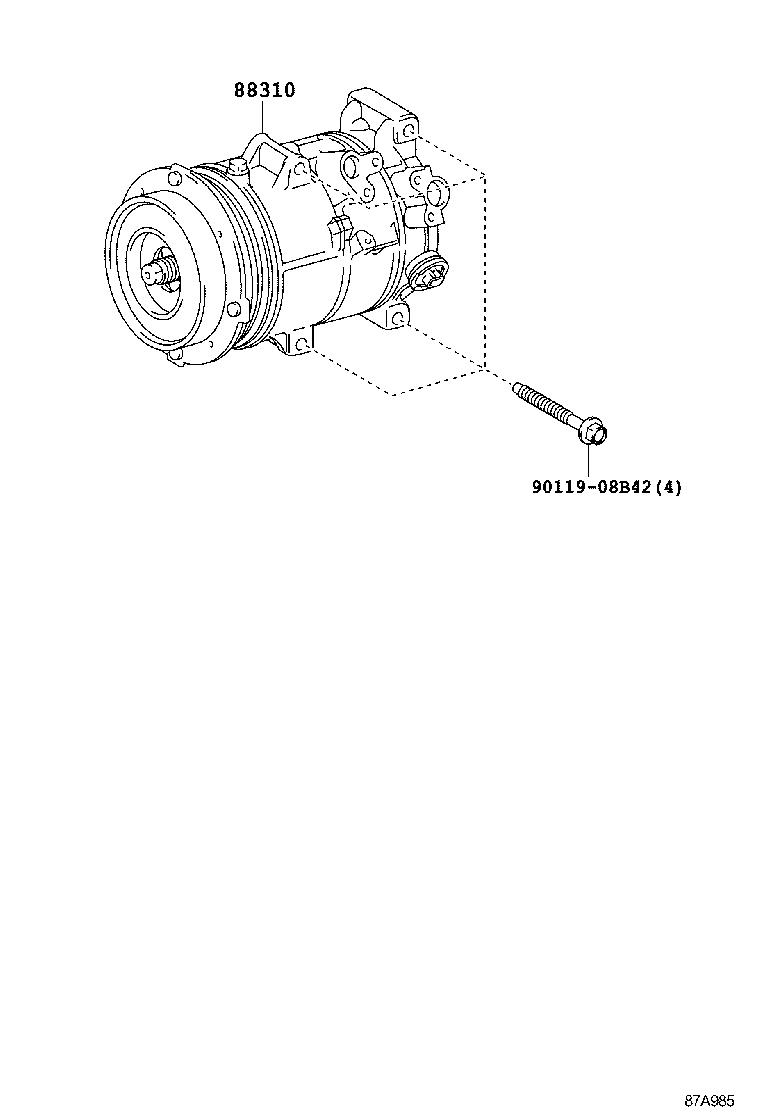  ES240 350 |  HEATING AIR CONDITIONING COMPRESSOR