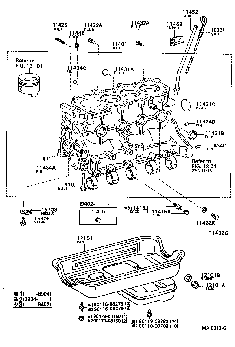  HILUX 2WD |  CYLINDER BLOCK