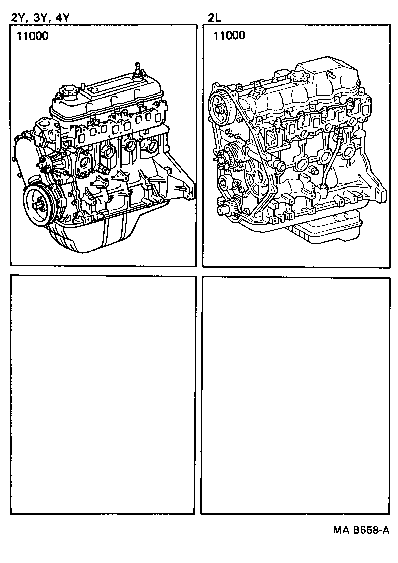  HIACE VAN COMUTER |  PARTIAL ENGINE ASSEMBLY