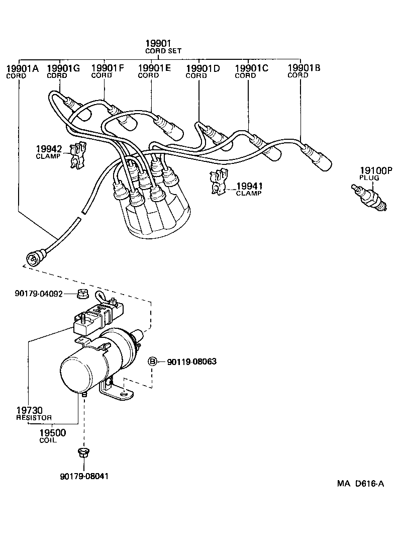  LAND CRUISER 80 |  IGNITION COIL SPARK PLUG