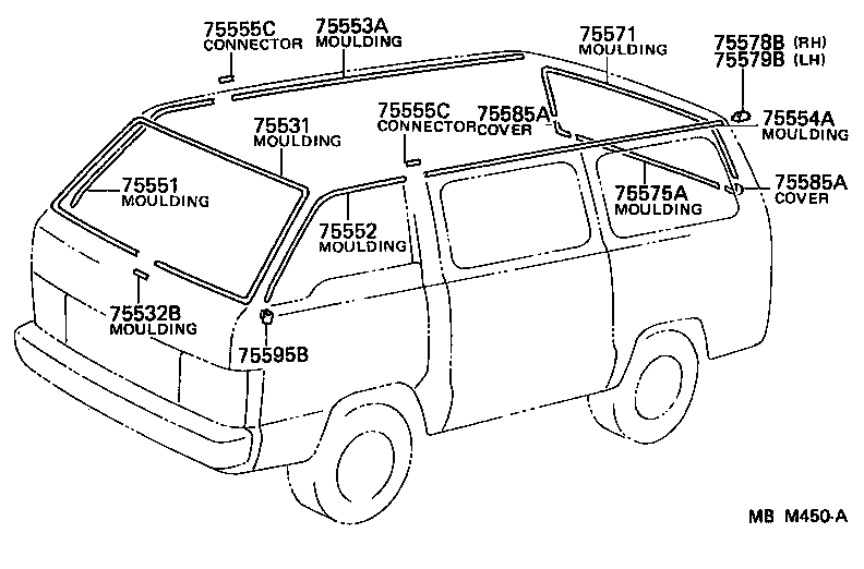  HIACE VAN COMUTER |  MOULDING