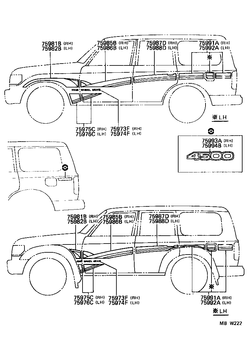  LAND CRUISER 80 |  BODY STRIPE