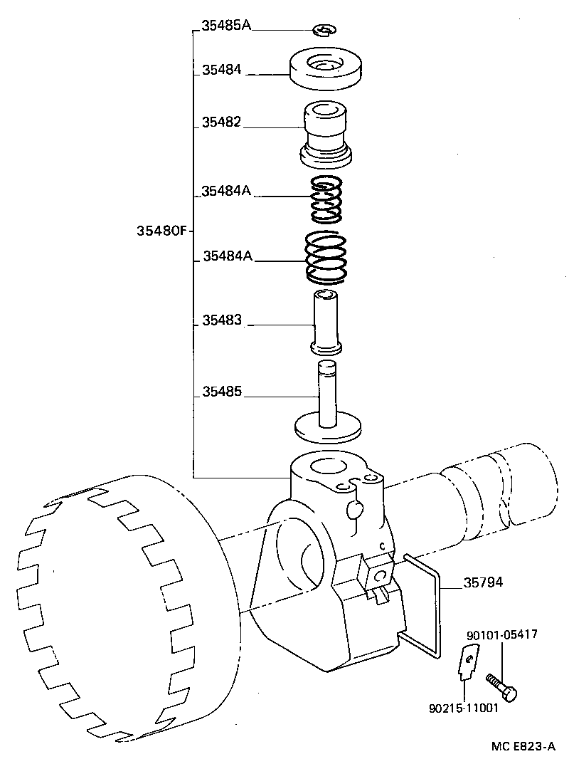  HIACE VAN COMUTER |  REAR OIL PUMP GOVERNOR ATM