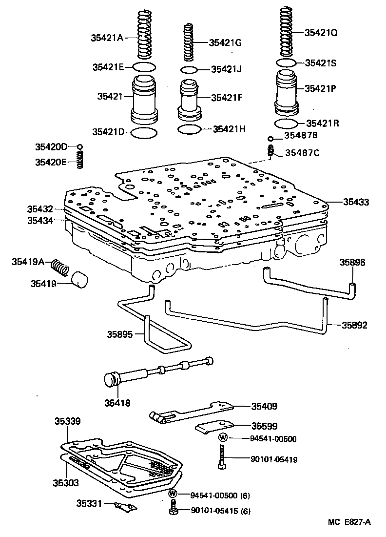  HIACE VAN COMUTER |  VALVE BODY OIL STRAINER ATM