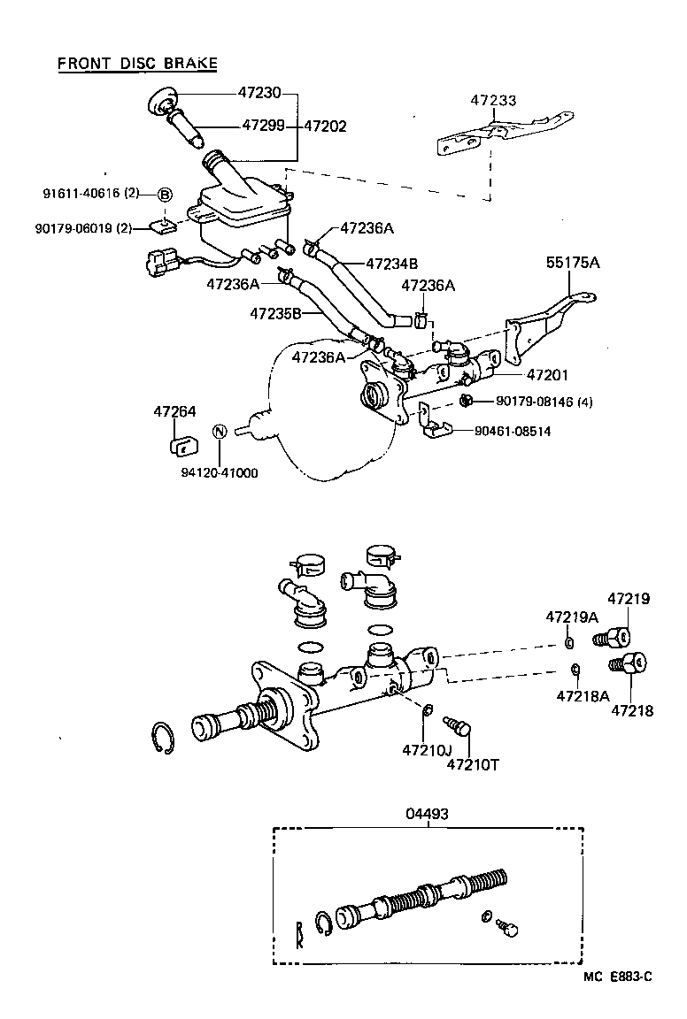  HIACE VAN COMUTER |  BRAKE MASTER CYLINDER