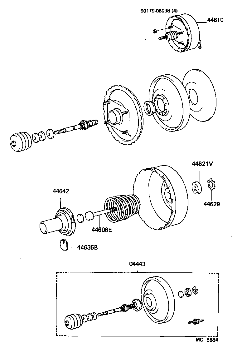  HIACE VAN COMUTER |  BRAKE BOOSTER VACUUM TUBE