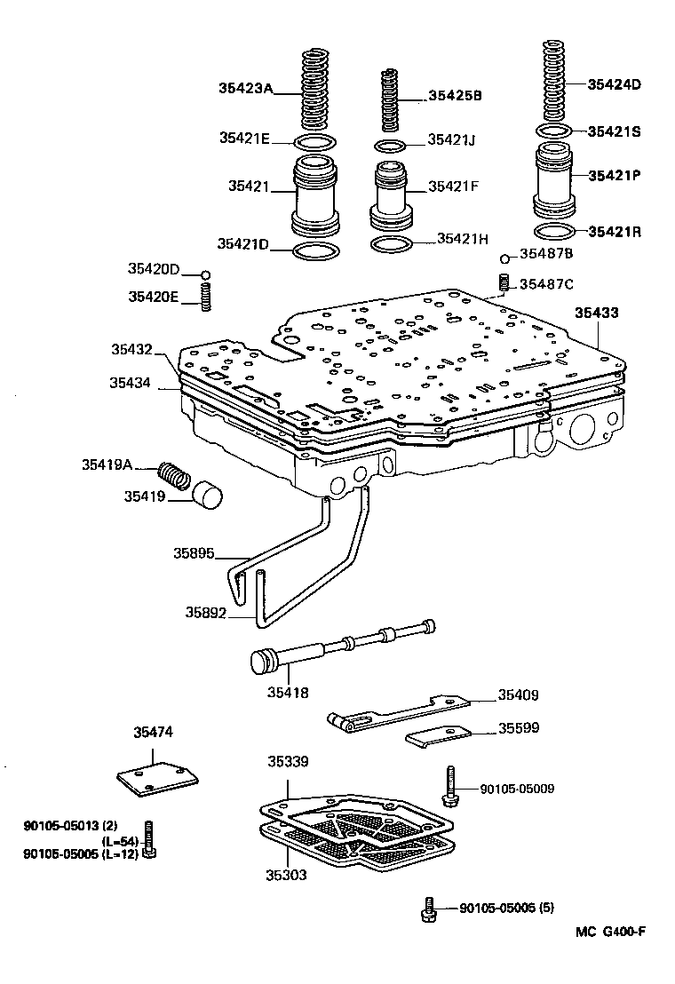  HILUX 2WD |  VALVE BODY OIL STRAINER ATM