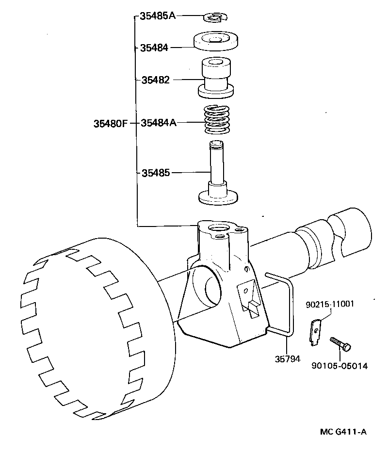  HILUX 2WD |  REAR OIL PUMP GOVERNOR ATM