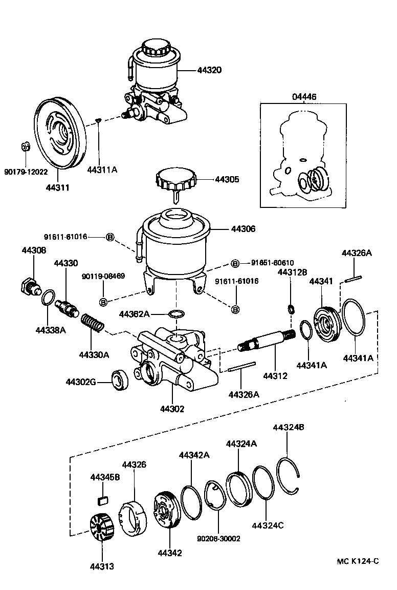  LAND CRUISER 80 |  VANE PUMP RESERVOIR POWER STEERING