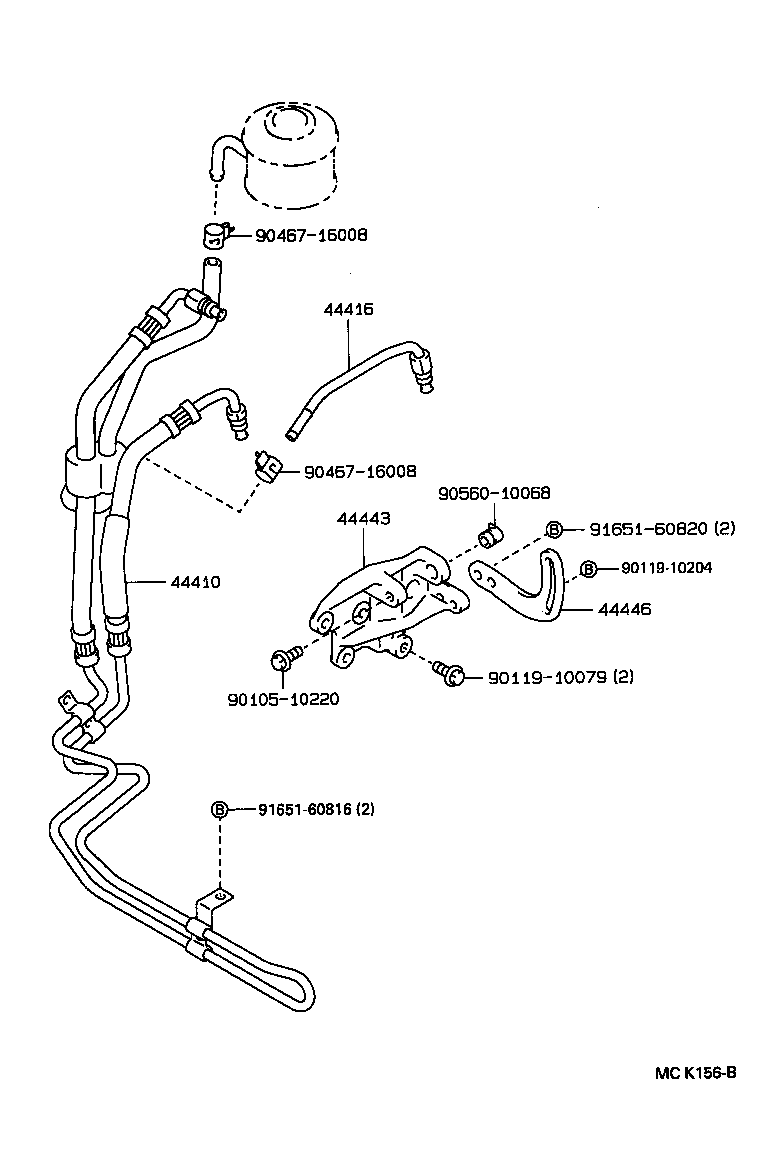  LAND CRUISER 80 |  POWER STEERING TUBE