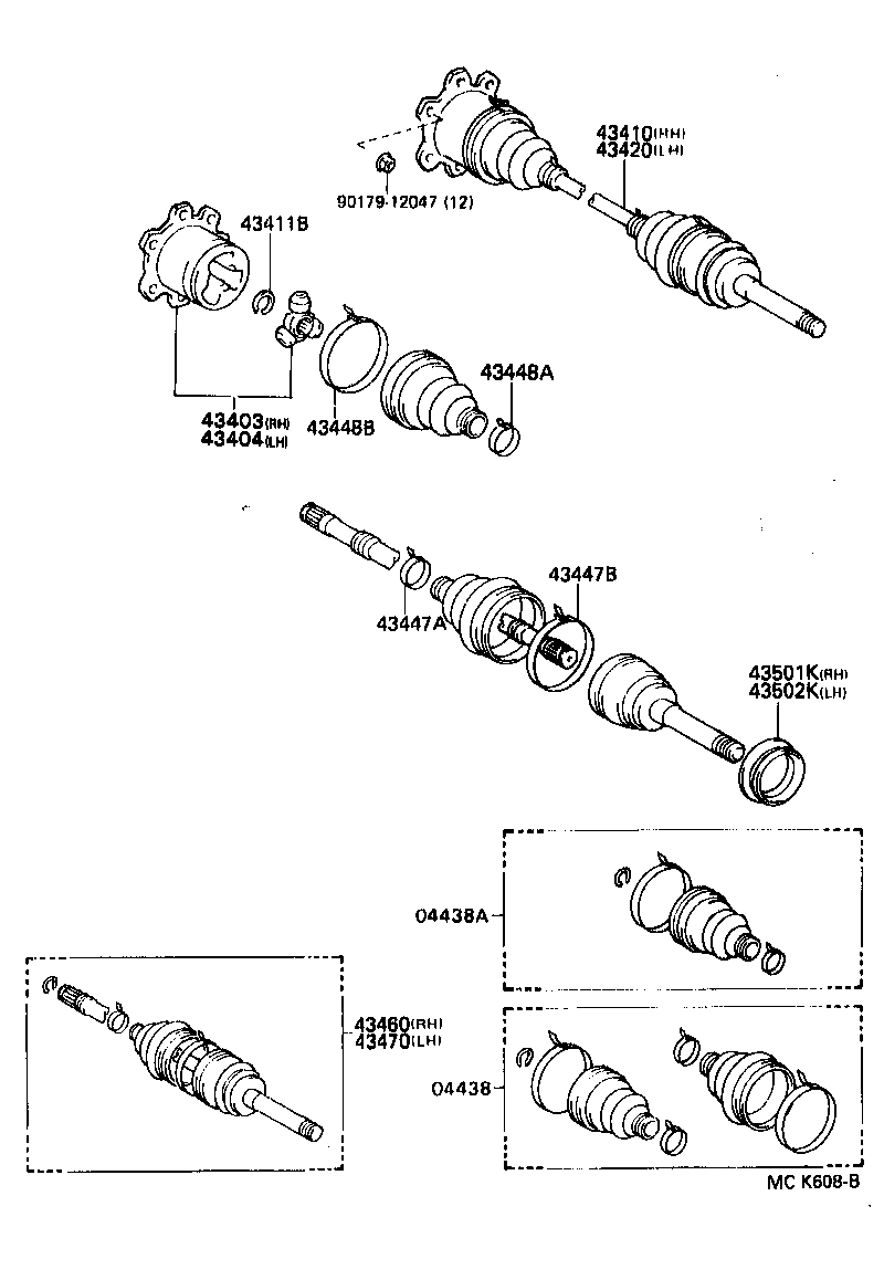  HILUX 4RUNNER |  FRONT DRIVE SHAFT