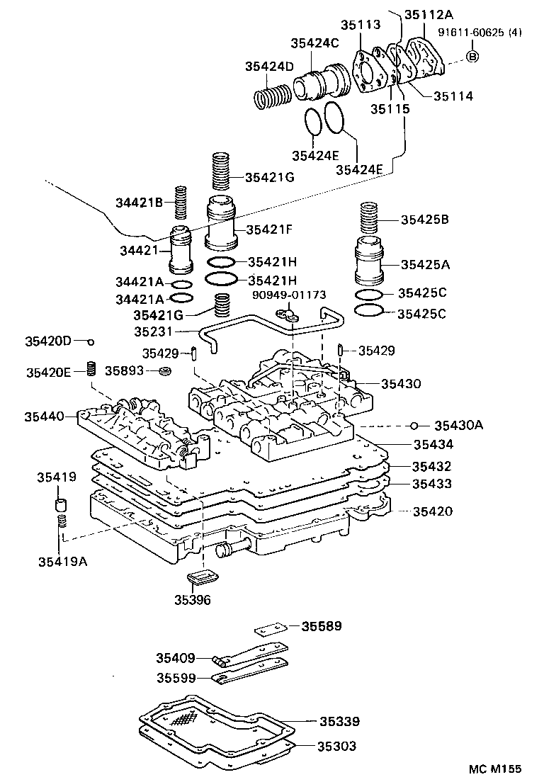  LAND CRUISER 80 |  VALVE BODY OIL STRAINER ATM