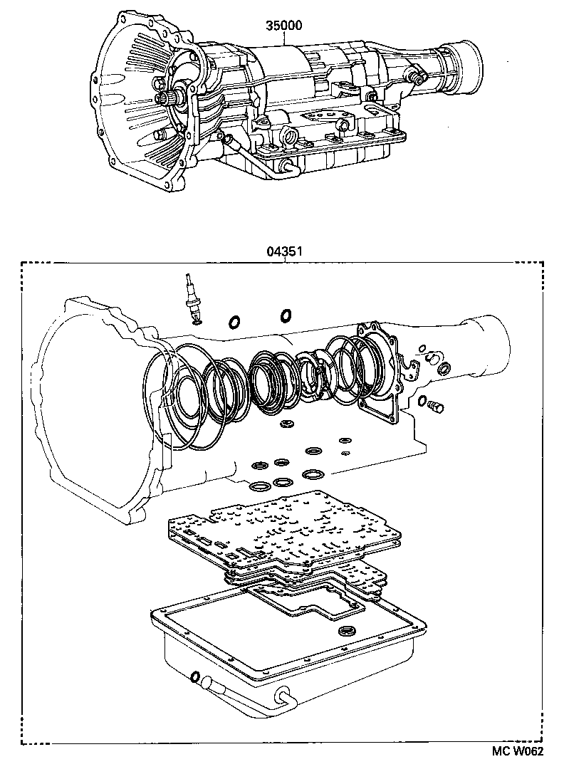  HILUX 2WD |  TRANSAXLE OR TRANSMISSION ASSY GASKET KIT ATM