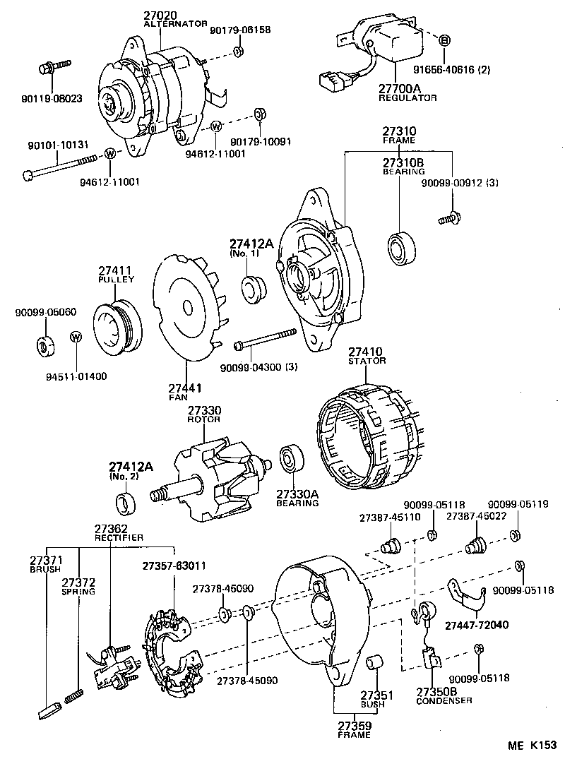  HIACE VAN COMUTER |  ALTERNATOR