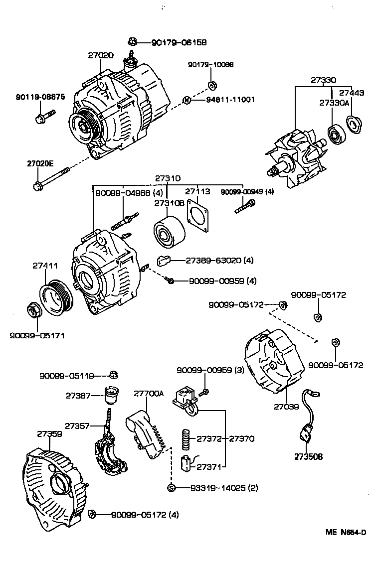  HIACE VAN COMUTER |  ALTERNATOR