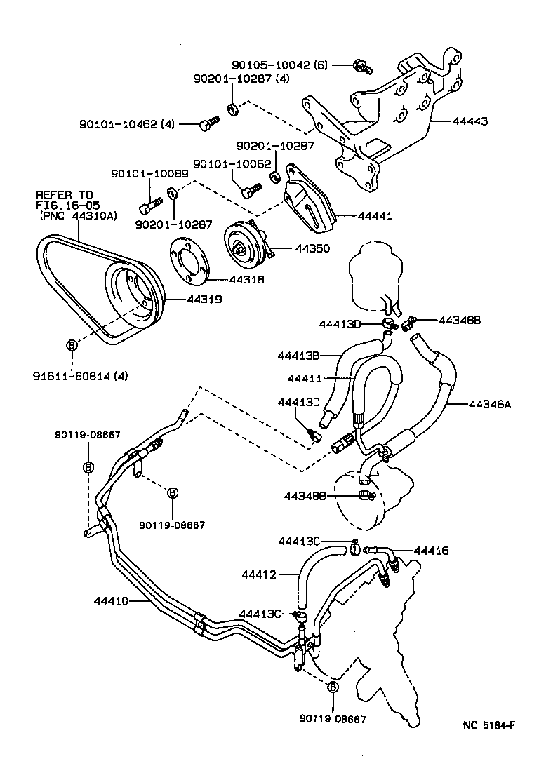  HILUX 2WD |  POWER STEERING TUBE