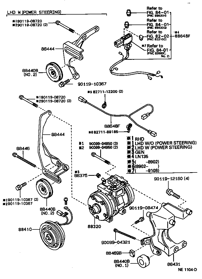  HILUX 4RUNNER |  HEATING AIR CONDITIONING COMPRESSOR