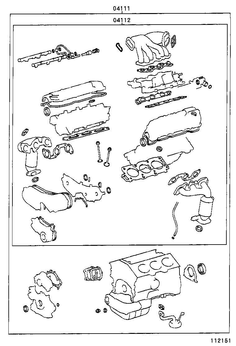  ES300 |  ENGINE OVERHAUL GASKET KIT