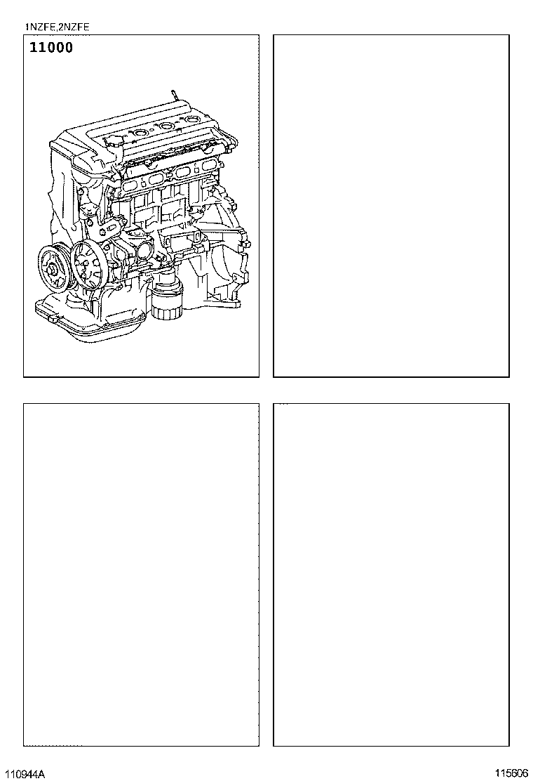  YARIS ECHO 4D |  PARTIAL ENGINE ASSEMBLY