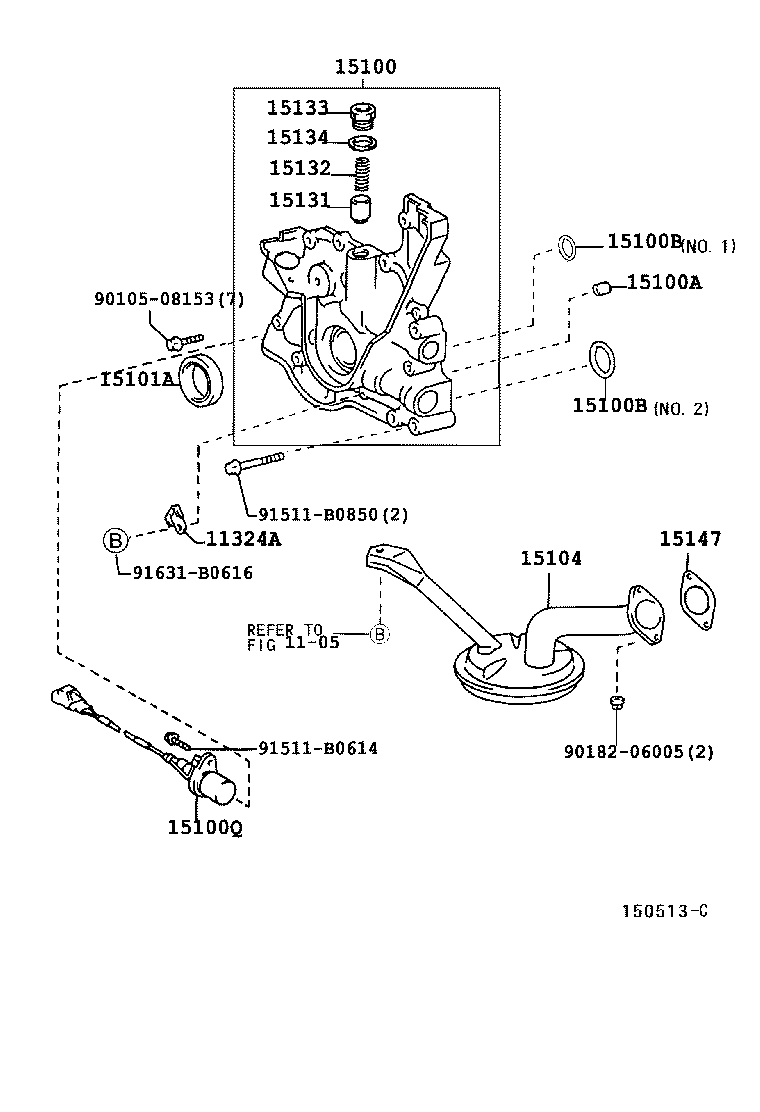  IS200 300 |  ENGINE OIL PUMP