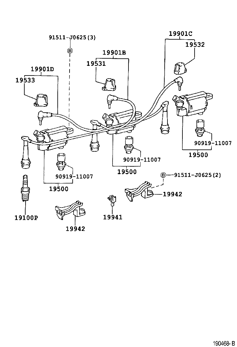  GS300 430 |  IGNITION COIL SPARK PLUG