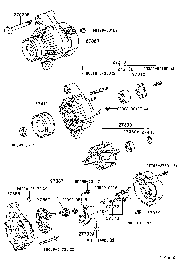  LAND CRUISER 100 105 |  ALTERNATOR