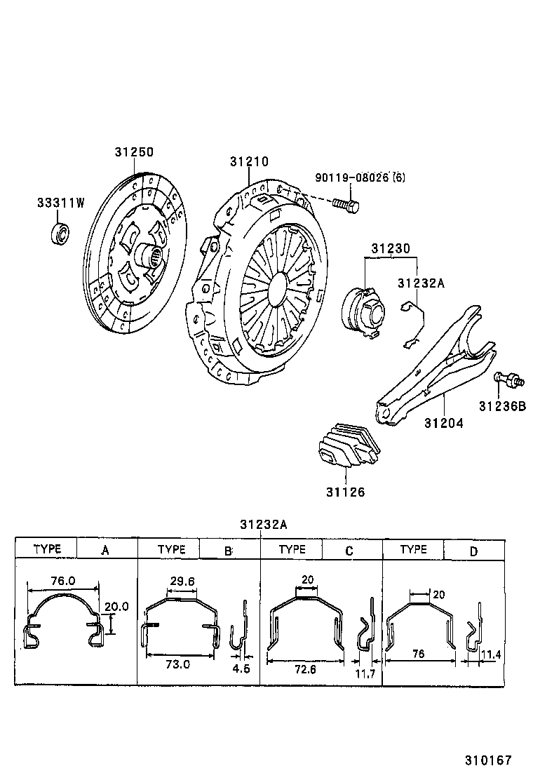  4RUNNER |  CLUTCH RELEASE FORK