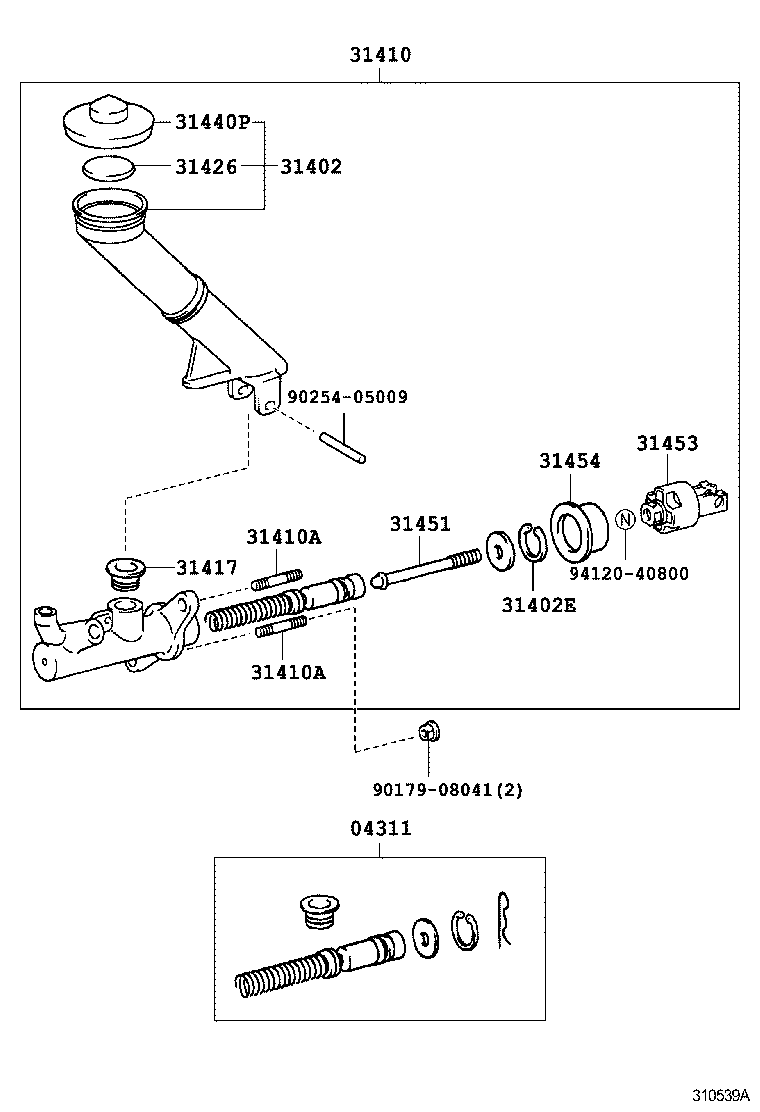  IS200 300 |  CLUTCH MASTER CYLINDER