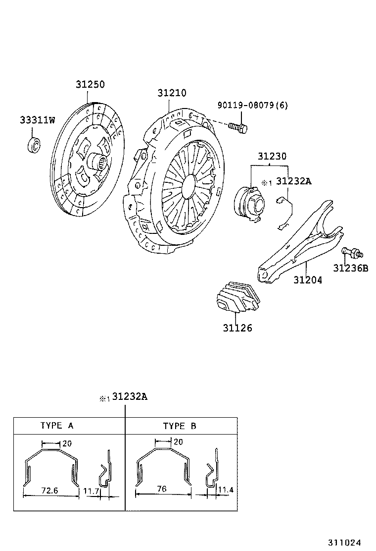  LAND CRUISER PRADO |  CLUTCH RELEASE FORK