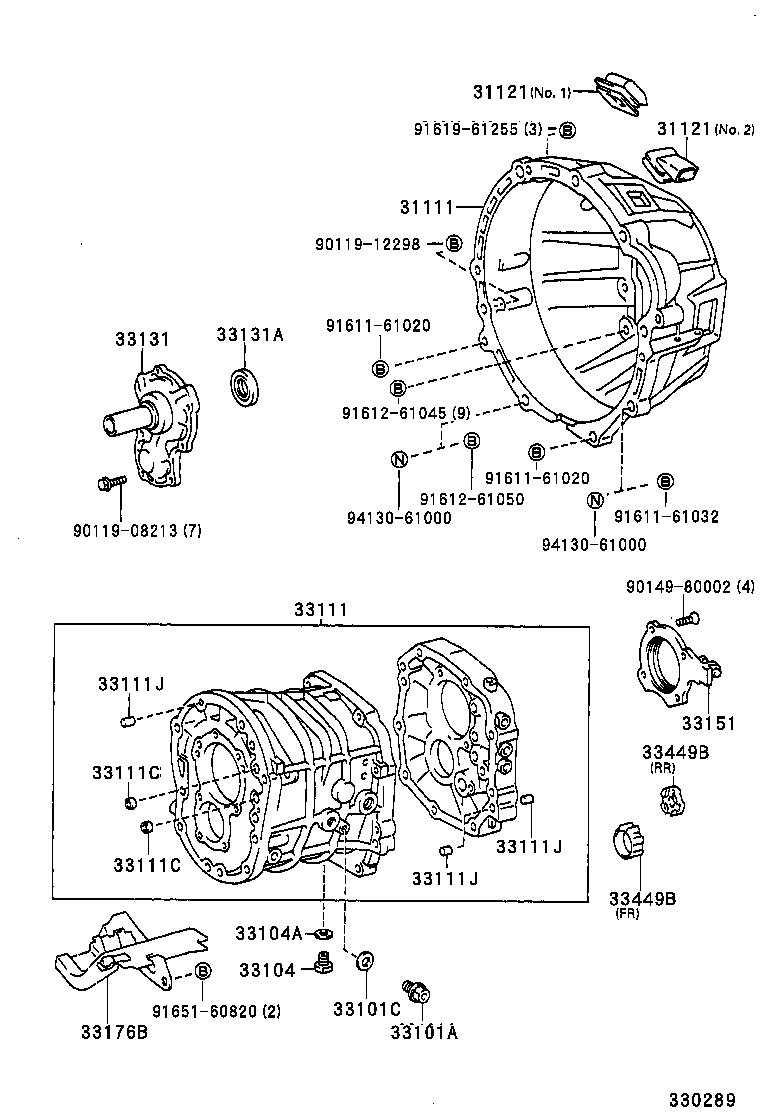  4RUNNER |  CLUTCH HOUSING TRANSMISSION CASE MTM