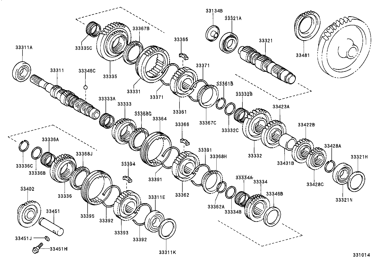  YARIS ECHO 3D 5D |  TRANSMISSION GEAR MTM