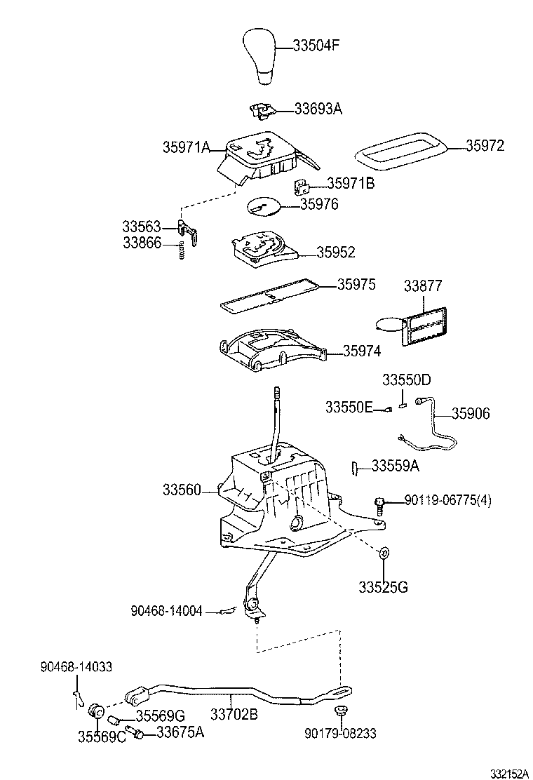  LS430 |  SHIFT LEVER RETAINER