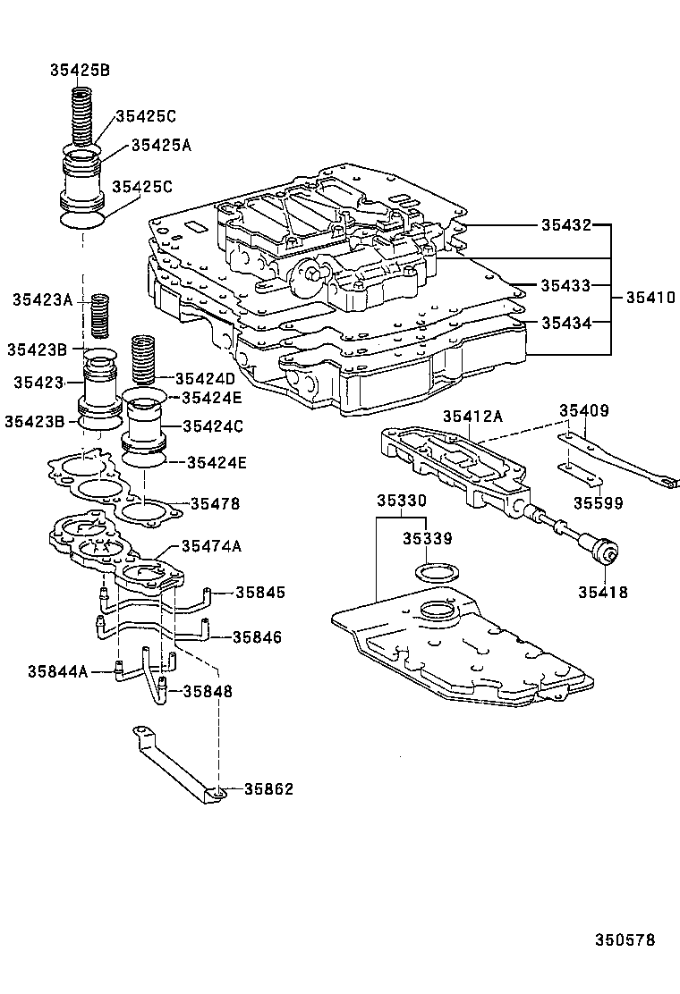  COROLLA SED WG |  VALVE BODY OIL STRAINER ATM