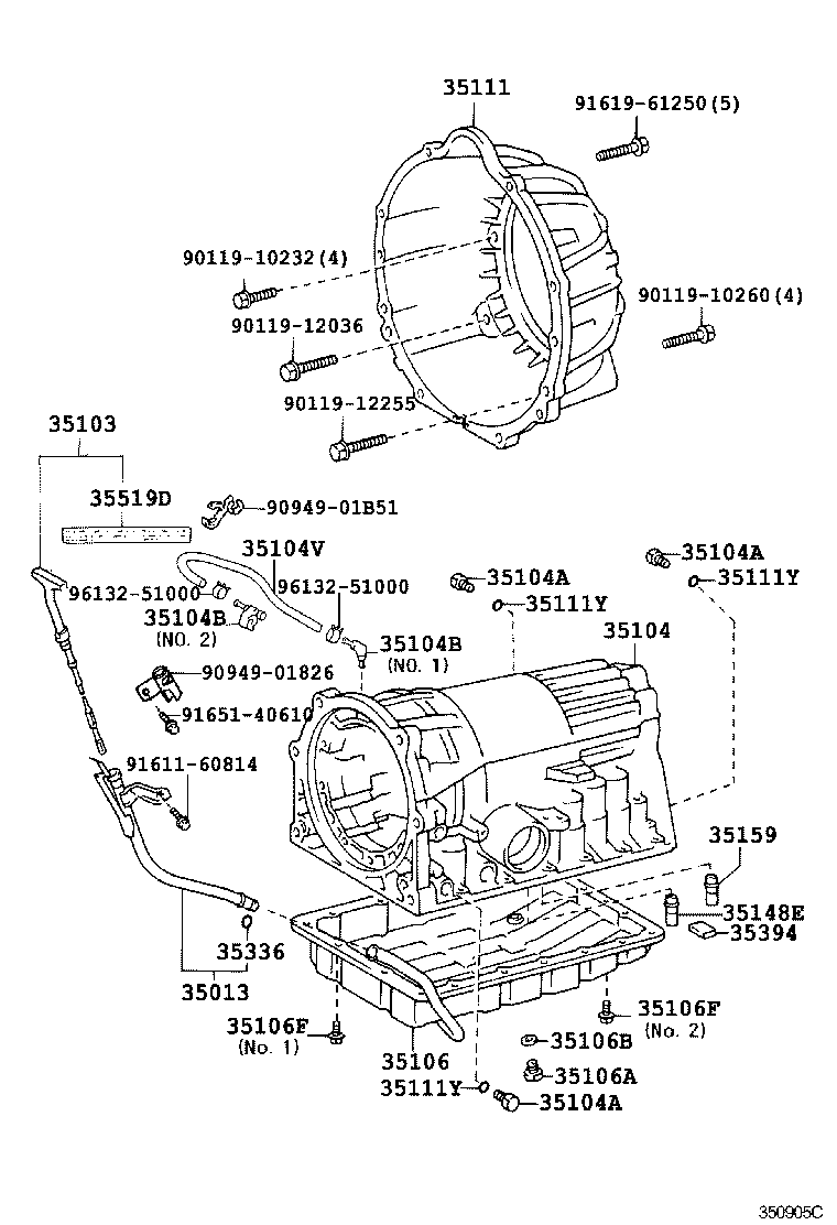  GS300 430 |  TRANSMISSION CASE OIL PAN ATM