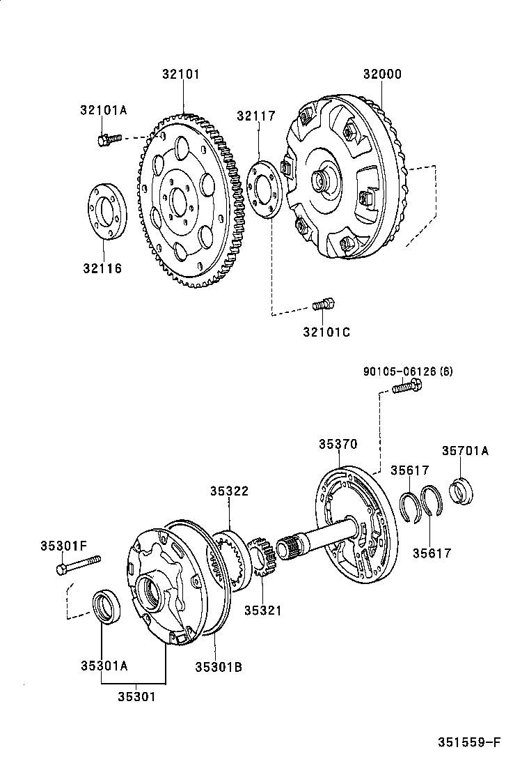  IS200 300 |  TORQUE CONVERTER FRONT OIL PUMP CHAIN ATM