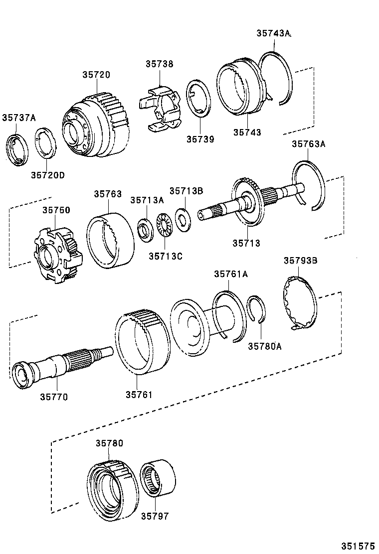  IS200 300 |  PLANETARY GEAR REVERSE PISTON COUNTER GEAR ATM